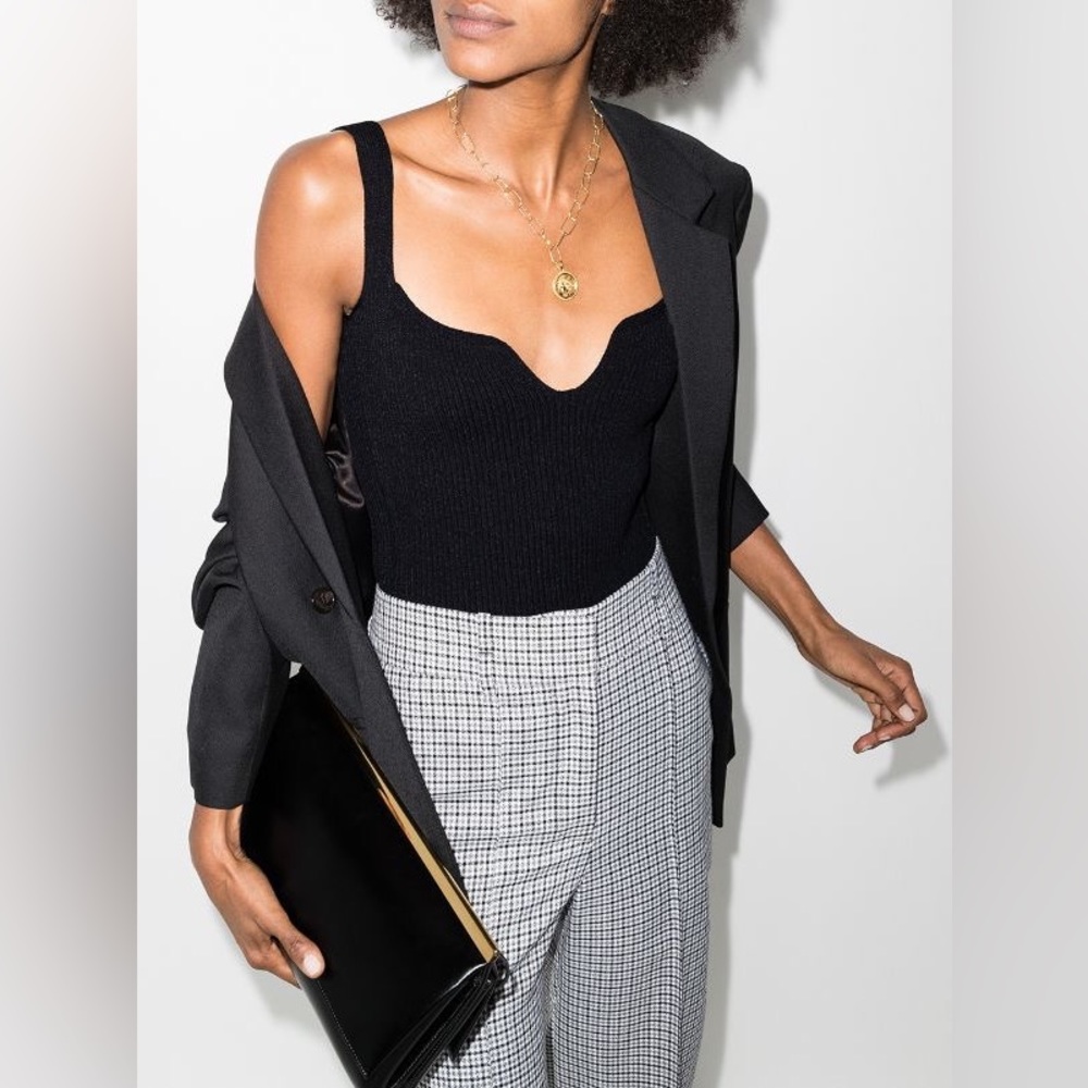 Khaite THE YVES BODYSUIT in Black